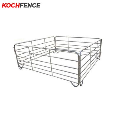 China Easily Assembled Cheap High Quality Animal Farm Metal Cattle Fence Panel Cattle Sheep Cow Rail Fence for sale