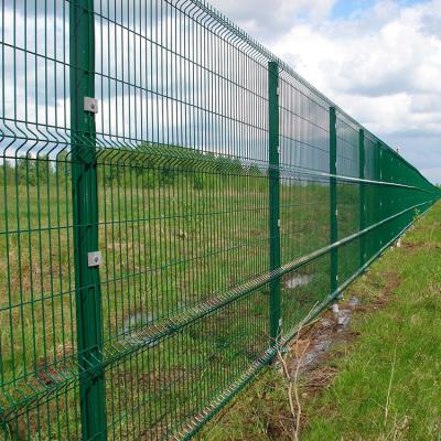 China Easily Assembled Outdoor Decorative 3D Curved Metal Fence Panel Welded Wire Mesh Garden Fence Panels Price for sale