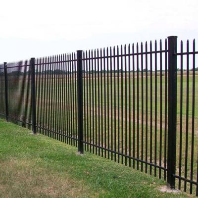 China Easily Assembled Home Decor PVC Coated D And W Type Steel Metal Palisade Garden Fence Fence for sale