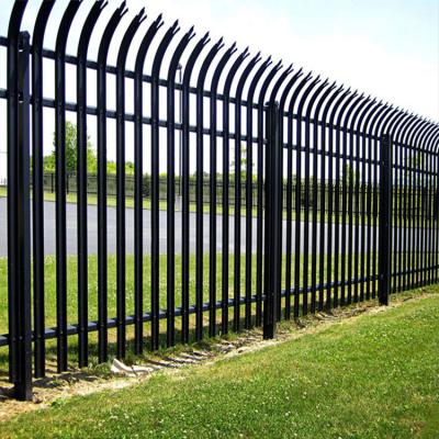 China Wholesale Easily Assembled Steel Fencing Panels Hot Dipped Metal Galvanized Palisade Fence for sale