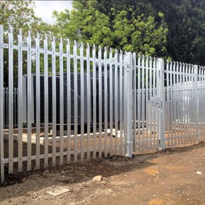 China New Design Cheap Easily Assembled Wrought Iron Fence Panel Steel Metal Palisade Ornamental Galvanized Palisade Fence for sale