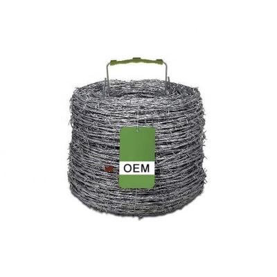 China Government Buildings and Pasture Boundary Wholesale High Quality Galvanized Barbed Wire PVC Coated Protective Barbed Wire Mesh for sale