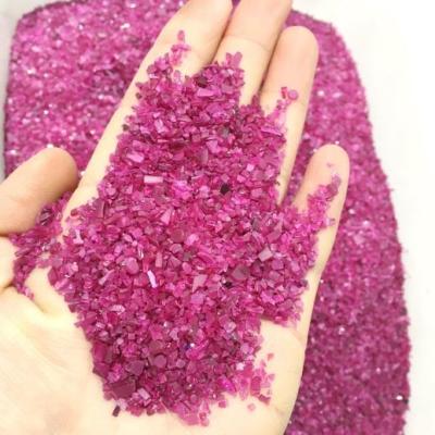 China China Wholesale Natural Diamond Raw Stone Small Size Ruby Rose Crystal Gravel for sale