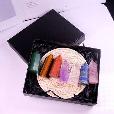 China China Wholesale Natural Seven Star Crystal Array Point Set Crystal Gift Box for sale