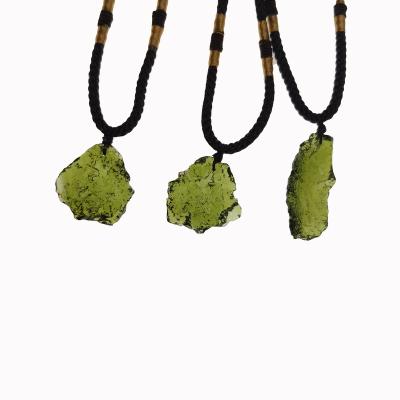 China Healing Stones Wholesale China Crystals Green Czech Meteorite Pendant for sale