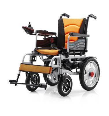 China Rehabilitation Center Competitive Price Light Weight Portable Folding Handicapped Electric Wheelchair For Handicapped for sale