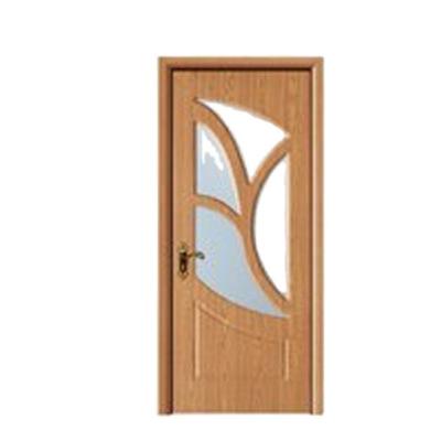 China Zhejiang Quzhou Modern Optima PVC MDF Interior Wood Flush Glass Door for sale