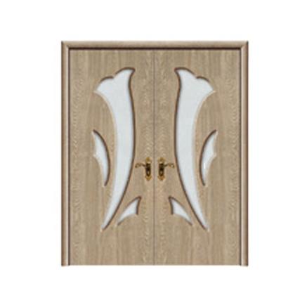 China Factory Modern Attractive China Style Interior PVC Wooden Main Door Simple Designs for sale