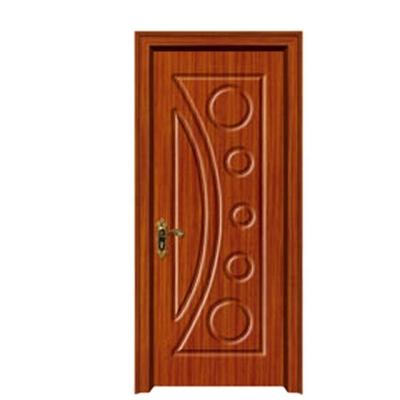 China Modern Hot Selling Cute Kids Bubble Carved Pattern Brown Printed Waterproof Interior Swing Door for sale