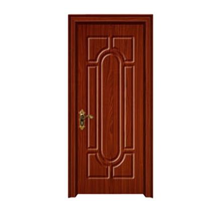 China New modern pvc coated wooden pvc door reliable mdf quality door soundproof glass door for sale