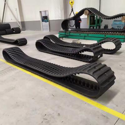 China Crawler Excavator Rubber Tracks Mini Excavator Chassis Drive Chassis Crawler Skid Tracks Ox Loader Rubber Undercarriage Rubber Track for sale