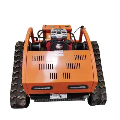 China Height Adjustable Handles Crawler Multifunctional Remote Control Lawn Mower for sale