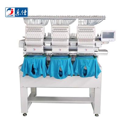 China Best Quality 3 Heads Automatic Flat Cap / T Shirt Embroidery Machine for sale