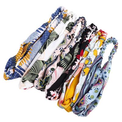 China Hair Decaration Fashion Trend Hawaii Style Elastic Hair Band Headband For Women Hair Accessories for sale