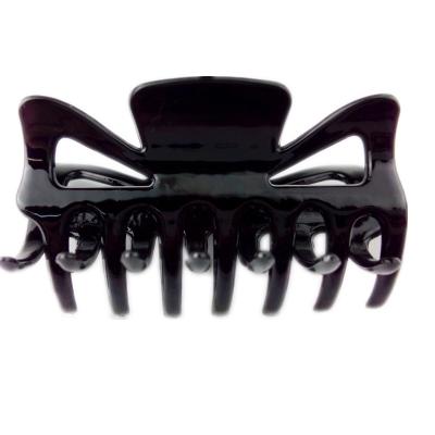 China Wholesale Metal Plastic Hair Claw Clip ABS Hair Clips Black Plastic Hair Clip Accessories For Women Hair Decoration for sale