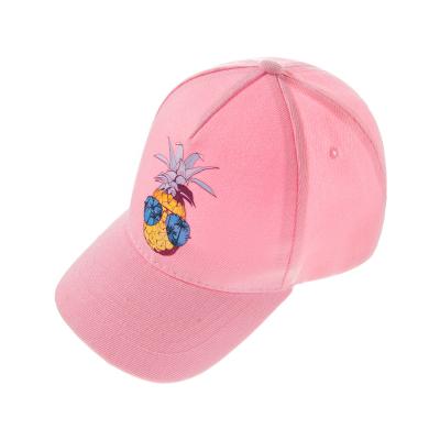 China Custom Logo Cute Pink Children Hats COMMON Capss For Kids for sale