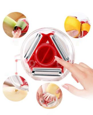 China Viable Hot Sale Kitchen Trio Peeler New Product Magic Kitchen Tools Kitchen Fruit Vegetable Peeler for sale