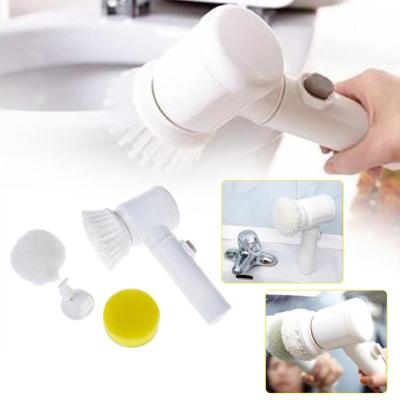 China Sustainable Multifunctional Electric Rotary Cleaning Brush Rubbing Brush Bathroom Tableware Cleaning Brush for sale