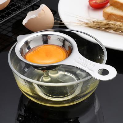 China Viable 304 stainless steel egg yolk separation toolboiled filterstainless steel egg egg separator for sale