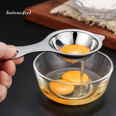 China Viable Factory Direct Wholesale Egg Yolk Separating Tool Cooking Egg Filter Stainless Steel Egg Separator for sale