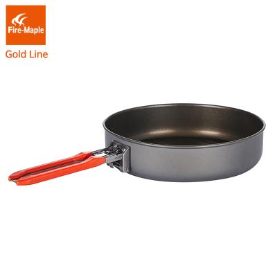 China Sustainable Vegetable Oil Pan Outdoor Travel Picnic Frying Hot Selling Non-Stick Die-cast Pressure Frying Pan for sale