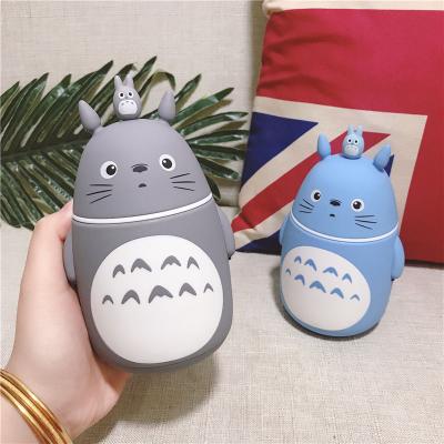 China Creative Portable Custom Vacuum Mugs New Cartoon Chinchilla Kids Student Water Cup Disposable Thermos Cup for sale