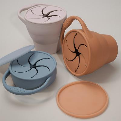 China Hot Selling Silicone Travel Mug Viable Custom Portable Travel Cup Reusable Silicone Folding Cup for sale