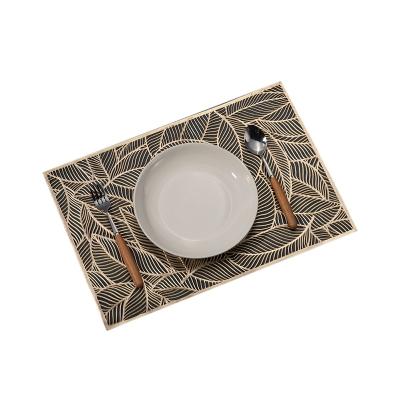 China PVC Coaster Bowl Mat Home Christmas Wedding Decoration Viable Hollow Insulated Heat Resistant Place Mat for sale