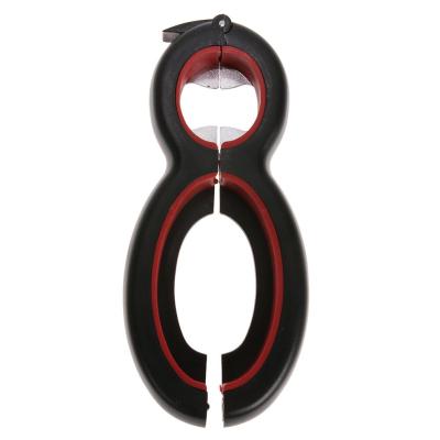 China Multi Function 8 Shaped Bottle Opener Viable Clamp Can Beer Lid Twist Off Jar Opener Claw Can Opener Manual for sale