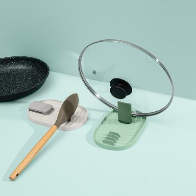 China Non-slip Kitchen Pot Cover Holder Spoon Fork Spatula Shelf Holder Viable Multi-Function Chopstick Holder for sale