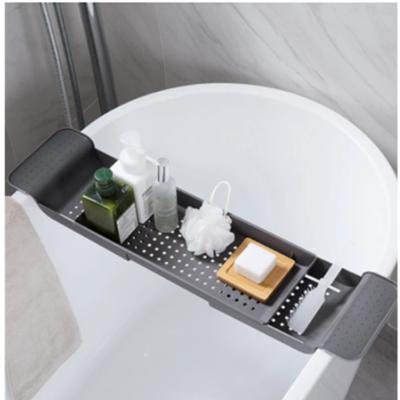 China Sustainable Plastic Plant Outlet Box Extendable Box Bath Tray For Bath Rack for sale