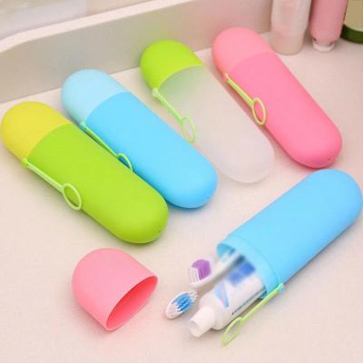 China Modern Portable Toothbrush Cup Household Toothbrush Boxoutdoor Travel Toothbrush Set Box for sale