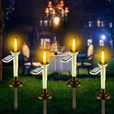 China Garden Outdoor Decorative Waterproof Rechargeable Battery Touch Holiday Solar Led Powered Candles for sale