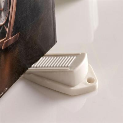 China Hot anti-collision bathroom door buffer hot sale installation silicone door stopper punch-free door stopper easy stopper for sale