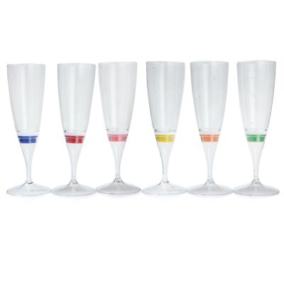 China Environmental Materials Led Cup Luminous Glass Cocktail Cups Wedding Party Flashing Bar for sale