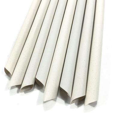 China Disposable Bubble Tea Straws PLA 12mm Sharp Fiber Bamboo Straws Instead Of Paper Straws for sale