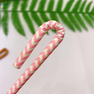 China Bendable Paper U-shaped Straw Box Milk Juice Bag Straw Food Grade Environmental Friendly Paper Straws U-bend for sale