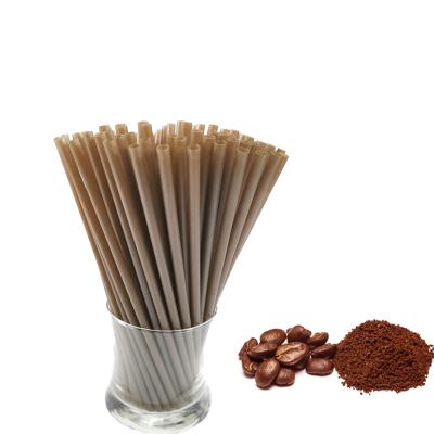 China Disposable Drinking Eco - Friendly Biodegradable Compostable Coffee Grounds Drink Straws for sale