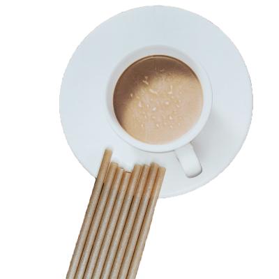 China Disposable Fashion Sugarcane Bagasse Straws Eco-Friendly Biodegradable Sugar Cane Straws for sale