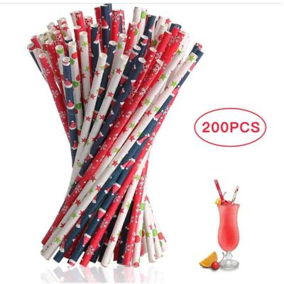 China Biodegradable Drinkable Bicolor Stripe Dot Chevron Straw Amazon Stripe Christmas Hot Sale Viable Paper Straws For Gifts for sale