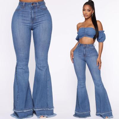 China New Arrival Breathable Ladies Blue Pants Rocket Fit Women Jeans Stylish Women Stretch Slim Casual Women Jeans for sale