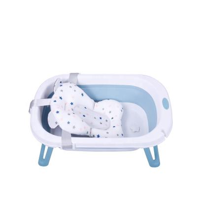 China PP/TPE OEM Baby Bath Support Baby Folding Tub Tub for Newborn Baby with Temperature Sensing for sale