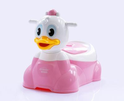 China Musical Potty Duck Design Baby Potty with Music and Handle Toilet Chair for Kids for sale