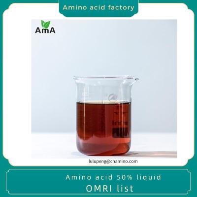 China Organic Plant Fertilizer Solution: Certified OMRI amino acid 50% Liquid Plant Fertilizer for Organic Farming & Gardening Te koop