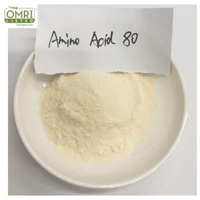 China OMRI Amino Poly Peptide 80% Organic Foliar Fertilizer Chloride Free CAS 65072-01-7 for sale