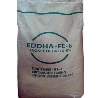 中国 水溶性の有機性鉄によってキレート環を作られる肥料EDDHA Fe 6%オルト オルト4.8 販売のため