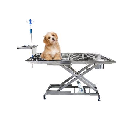 China Stainless Steel Chinese Electric Pet He-608-t Constant Temperature Vet Ent Mattress Medical Operation Table for sale