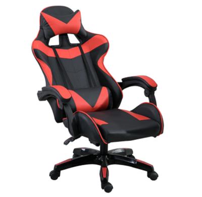 China Adjustable (height) Modern Office Chair Leather Game Ergonomic Gamer Gaming Ghair with Foot Rest Leather for sale