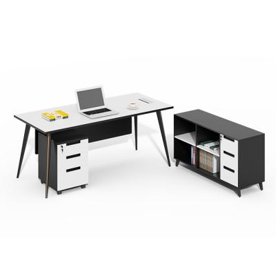 China Compound Office Desk Table Furniture Computer Director Manager Table Design Expandable Chair Workstation Boss for sale