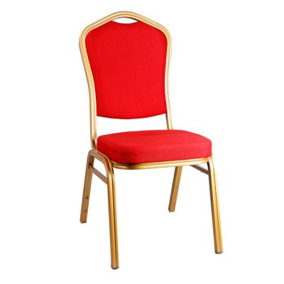 China Adjustable (Height) Customized Comfortable Modern Luxury Antirust Commercial Hotel Church Stacking Meeting Dining Stacking Chair Banquet Chair for sale